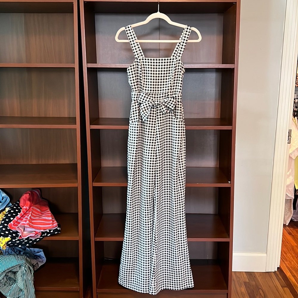 Likely Gingham Black & White Jumpsuit